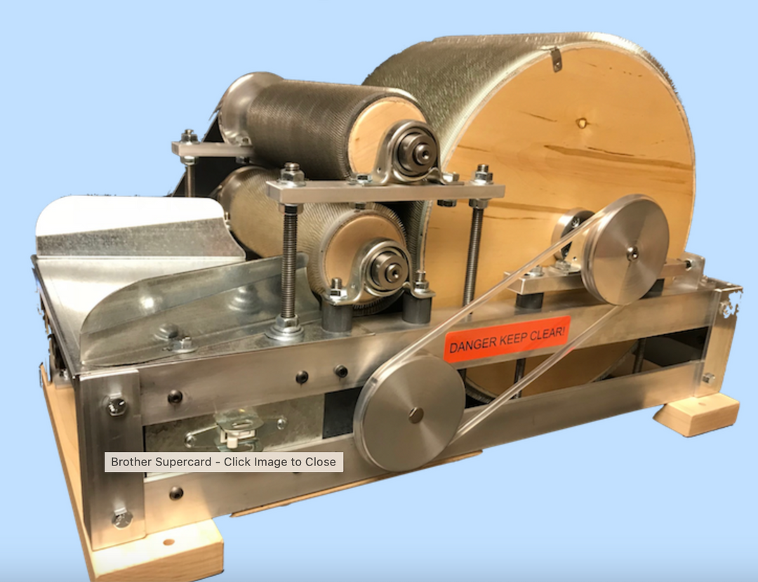 USA Made Super Card Brother E-Drum Carder
