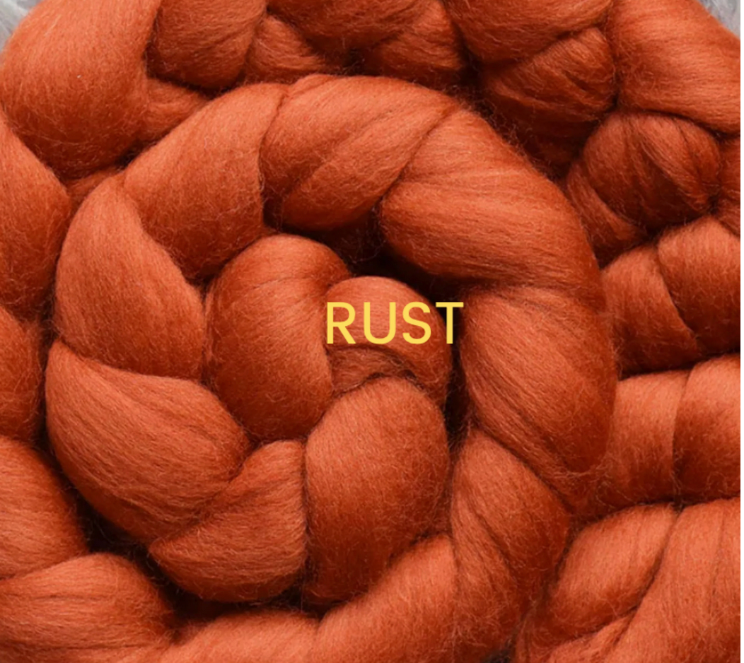 Extra Fine & Organic Rust Merino DHG Merino