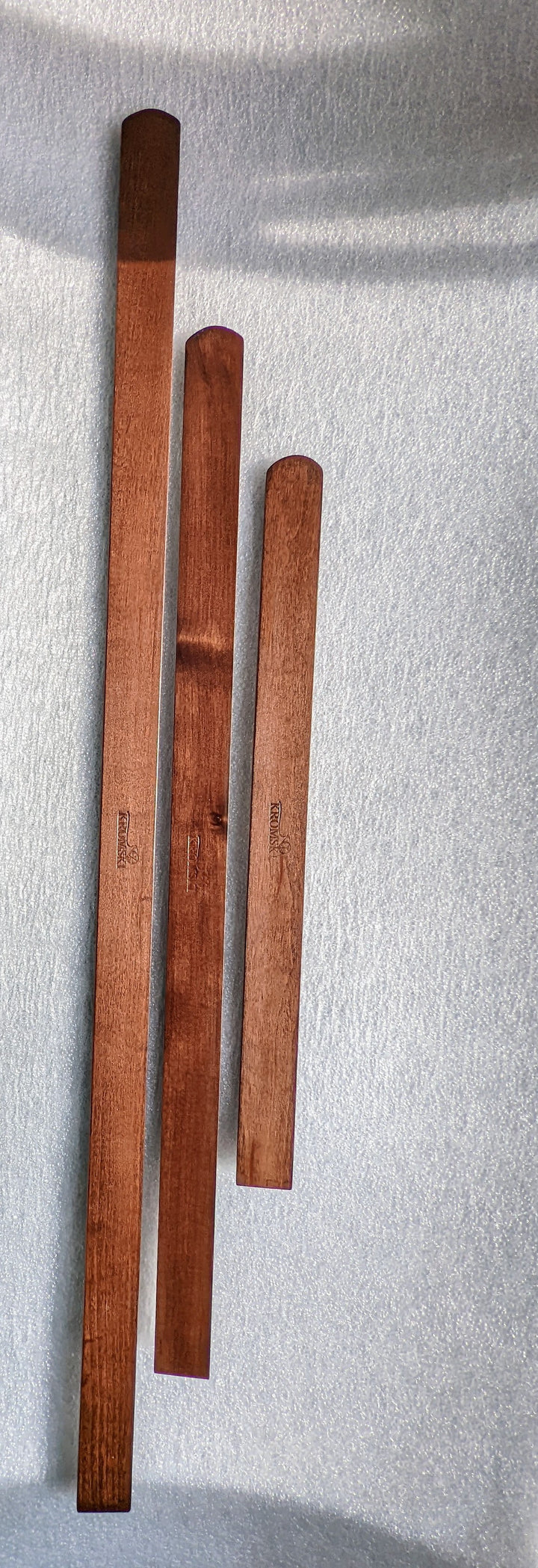 Kromski WALNUT Shuttles & Pick Up Sticks for Harp Forte Rigid Heddle Loom