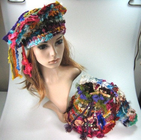 Stunning Extra Wide Persian Bazaar Recycled Sari Silk Ribbon