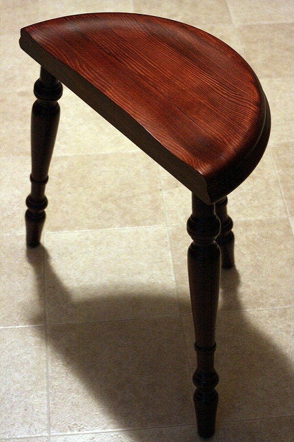 Wooden best sale spinning stool