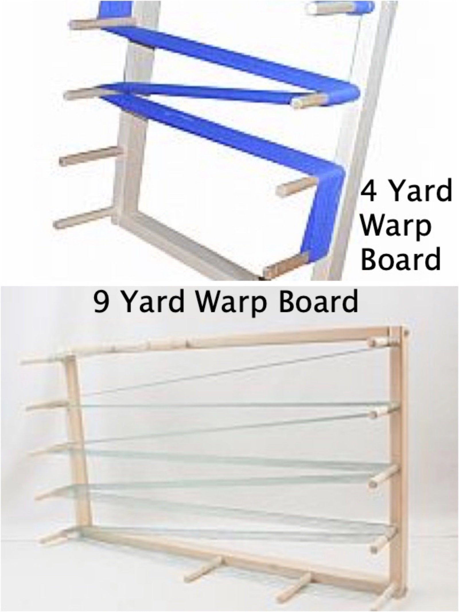 Selling Warping Board, 4-1/2 or 9-1/2 Yard Capacity