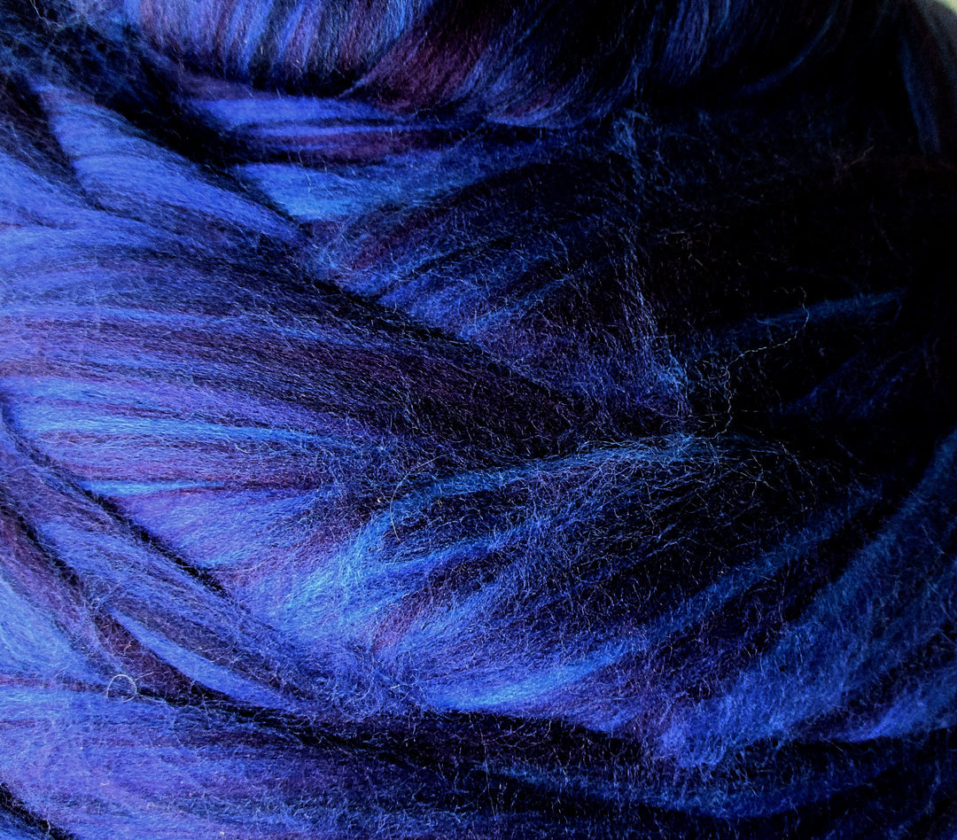 Super Fine Organic Moody Blues 19 Micron Merino Silk DHG