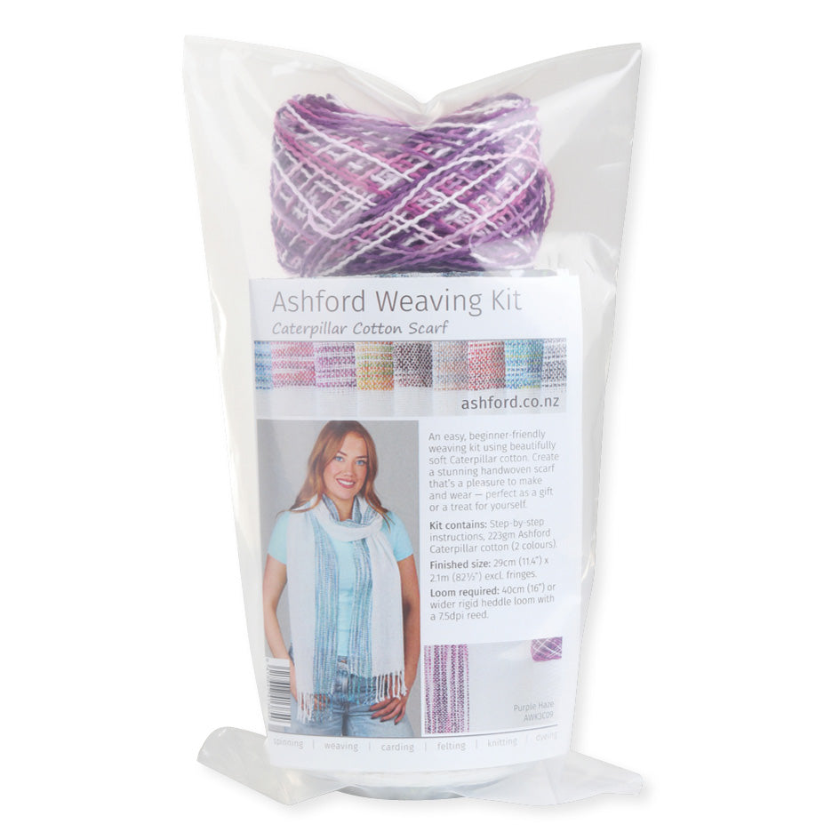Ashford Caterpillar Cotton Scarf Weaving Kit