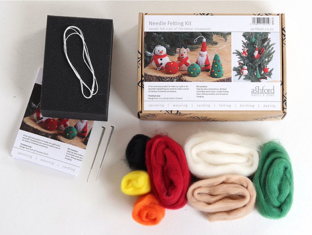 Ashford Needle Felting Kit – Adorable Christmas Friends