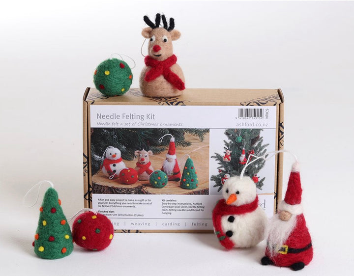 Ashford Needle Felting Kit – Adorable Christmas Friends