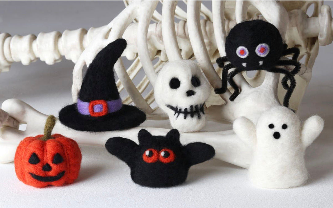 Ashford Needle Felting Kit – Spooky Halloween Creatures