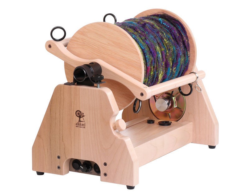 Craft vivid textile arts with the Ashford Super Jumbo e-Spinner, a haven for yarn enthusiasts