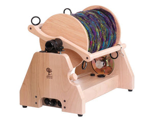 Craft vivid textile arts with the Ashford Super Jumbo e-Spinner, a haven for yarn enthusiasts
