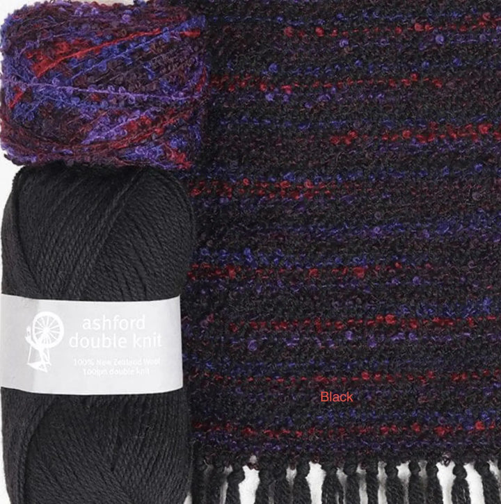 Ashford Easy Weave Scarf Kit – Wool & Mohair Yarn, Beginner Weaving Project