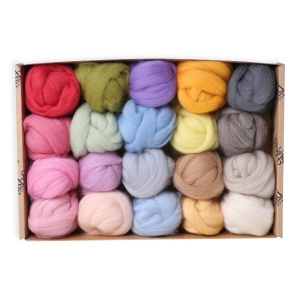 LIGHTS Ashford Corriedale Wool Roving Colors Cruelty Free Felting ...