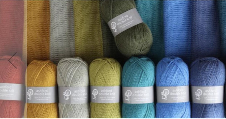 Ashford Fashion Double Knit Wool Yarn – 100% New Zealand Wool, DK 8-Ply, 9-Ball Color Collection