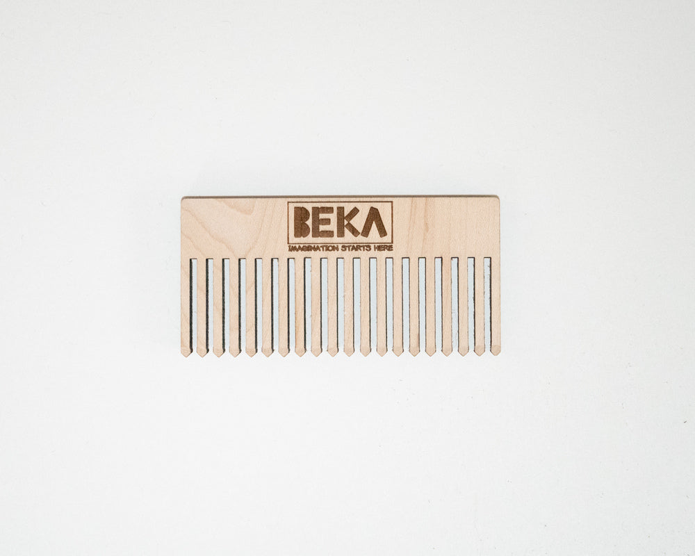 Beka 4 inch loom comb wooden weaving tool
