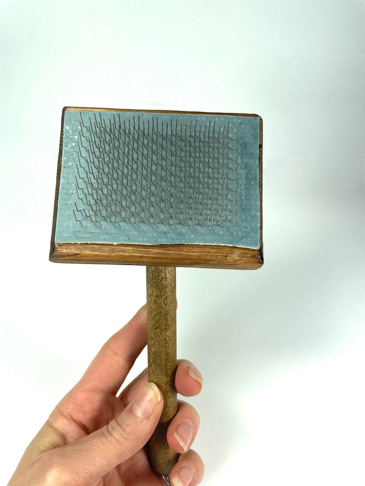 Wild Stitchers brush for spinning fiber prep