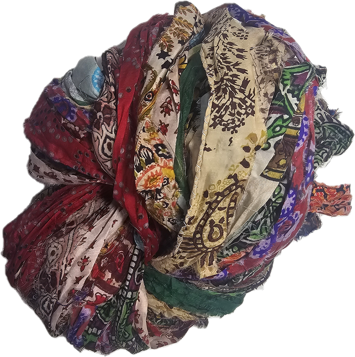 Gorgeous Persian Bazaar Multi Recycled Sari Silk Ribbon