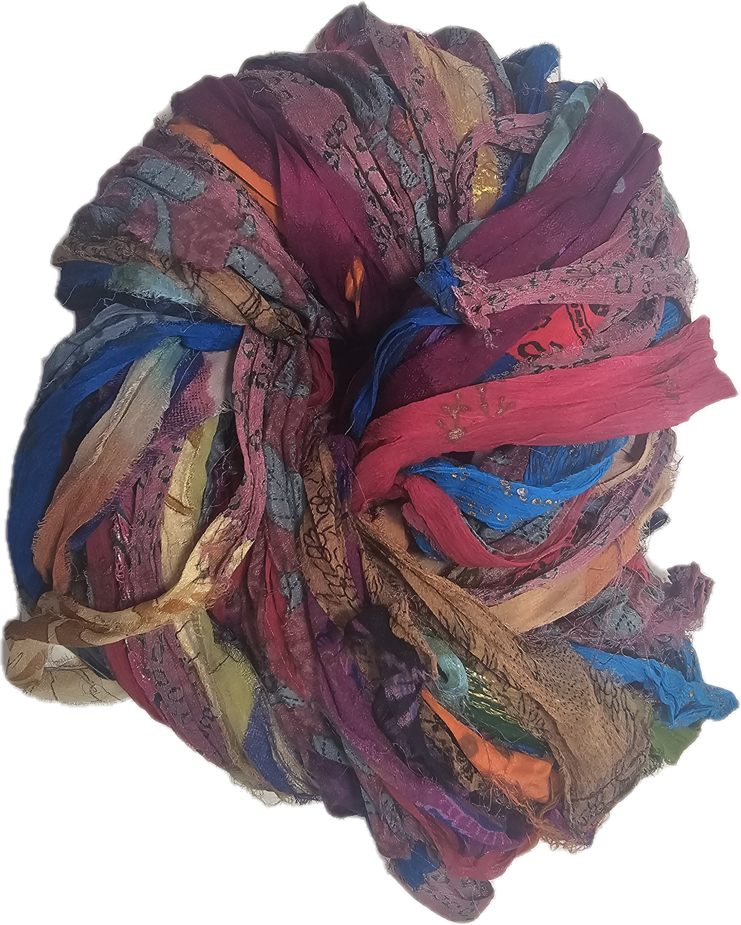 Gorgeous Persian Bazaar Multi Recycled Sari Silk Ribbon