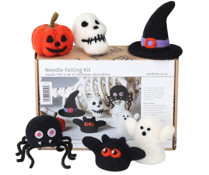 Ashford Needle Felting Kit – Spooky Halloween Creatures