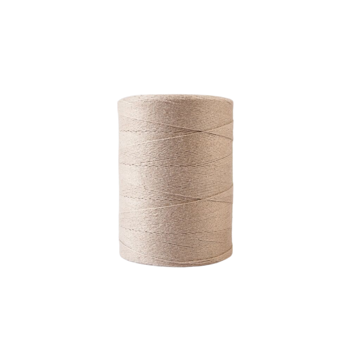 100% Unmercerized Cotton Warp Yarn - 800 Yard Cone for Weaving