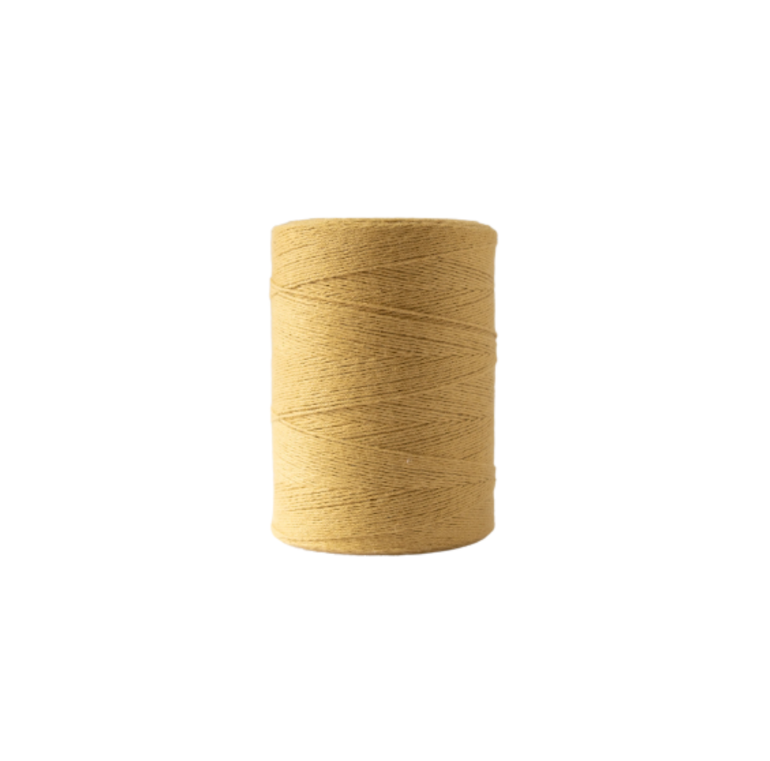 100% Unmercerized Cotton Warp Yarn - 800 Yard Cone for Weaving