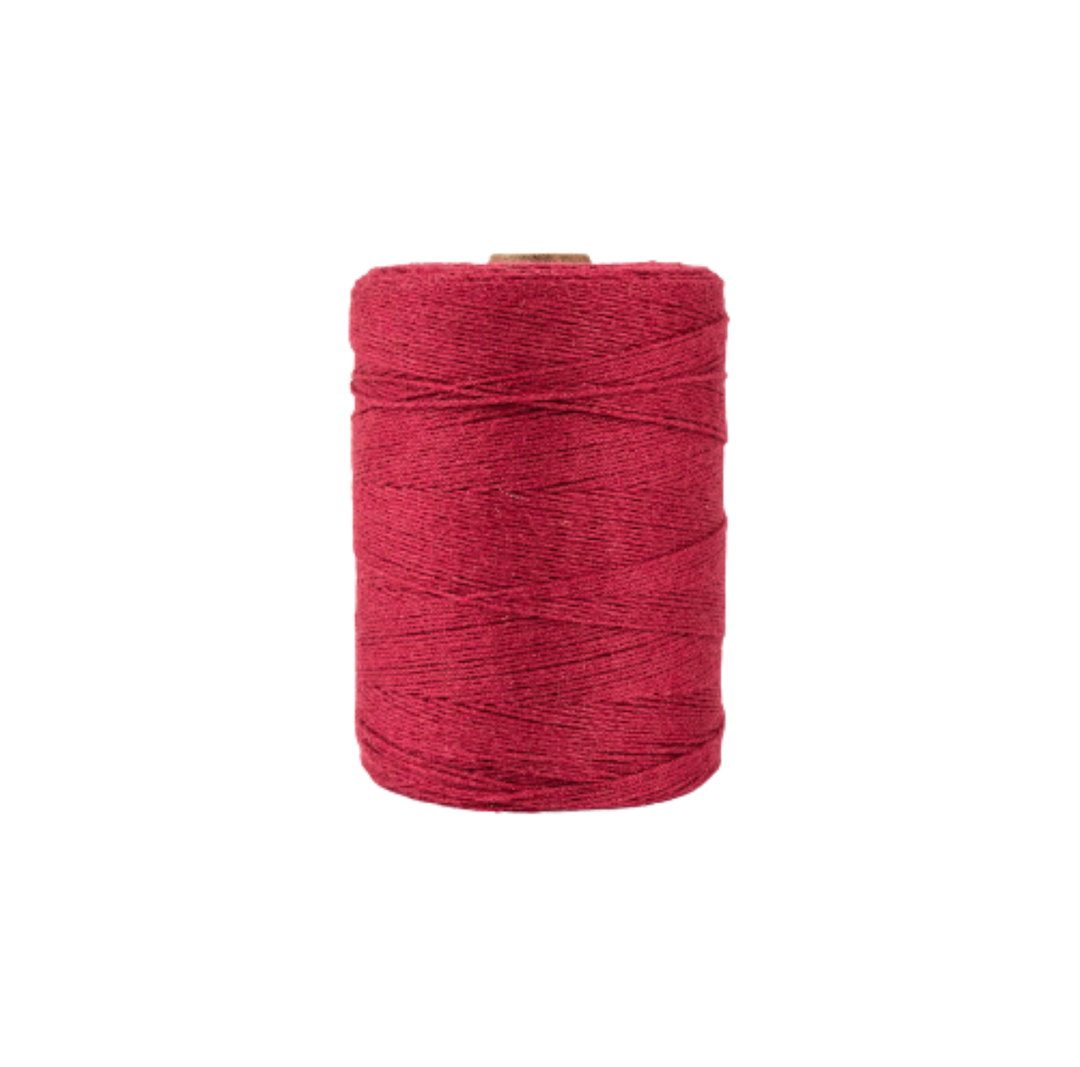 100% Unmercerized Cotton Warp Yarn - 800 Yard Cone for Weaving