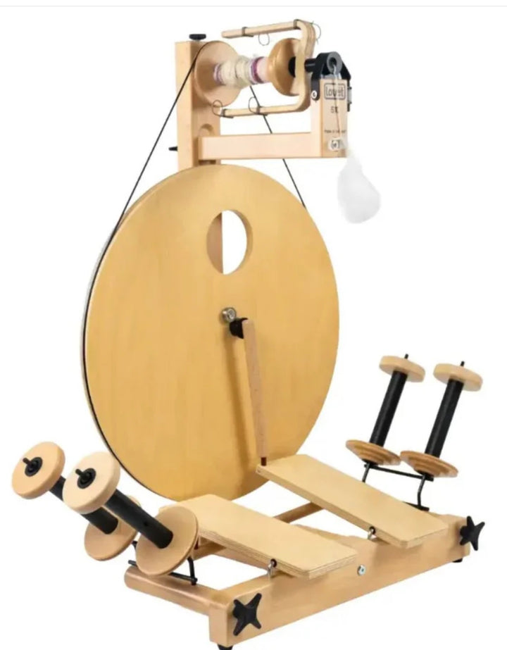 S10 Louet Irish Tension Spinning Wheel Single or Double Treadle