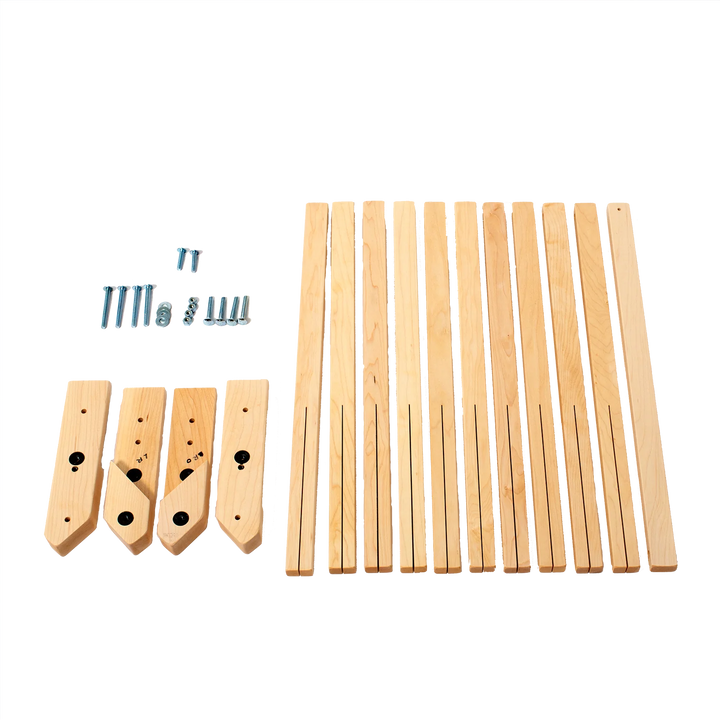 Schacht loom extender components close up