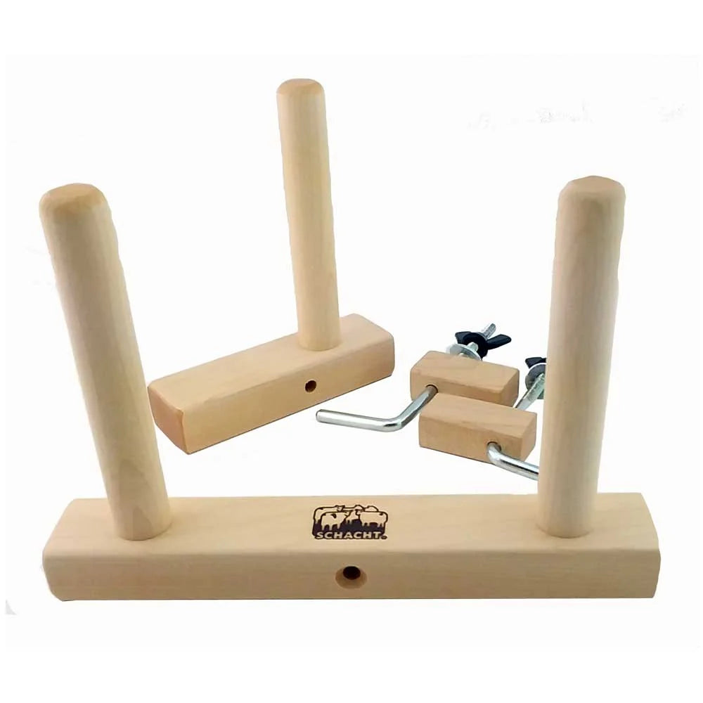 Schacht weaving tools for warp measuring