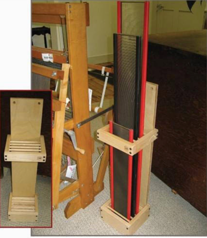 Harrisville Reed Rack Vertical Storage Small Footprint