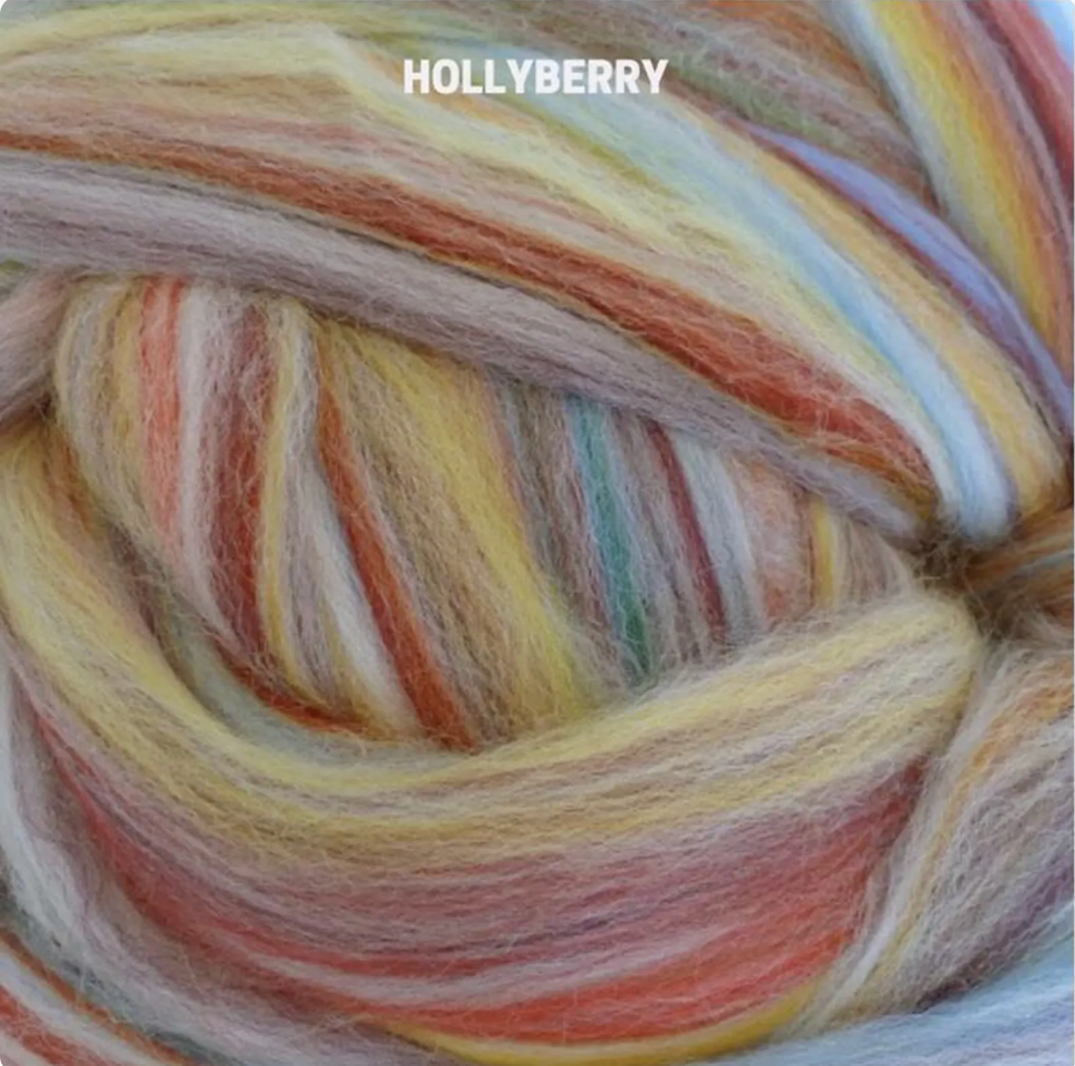 Soft Hollyberry Ashland Bay Multi Floral Merino 64s