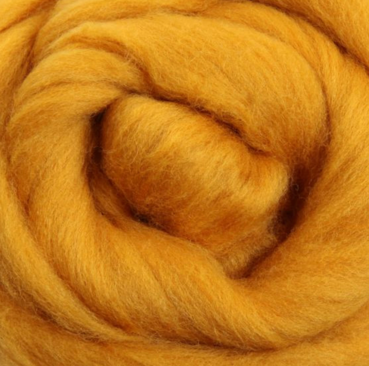 SALE! Soft & Organic Butterscotch Corriedale Top
