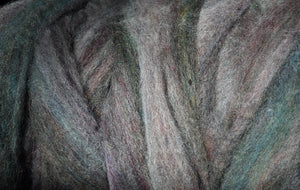 Mill End Deep Tones Roving Montage Merino/Silk/Corriedale/Alpaca Beautiful Heather Colorway 1, 2, 4 or 8 Oz SUPER FAST SHIPPING!
