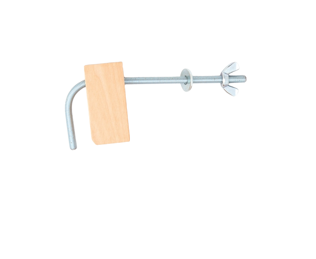 Kromski Warp Peg & Clamp (Walnut or Clear Lacquered)