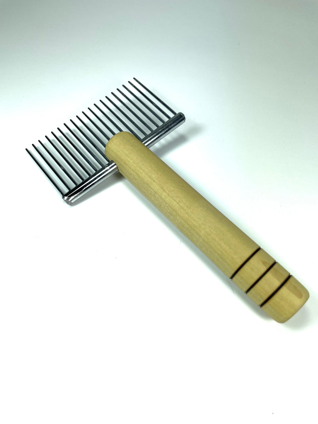 Large weaving comb handle and comb detail
