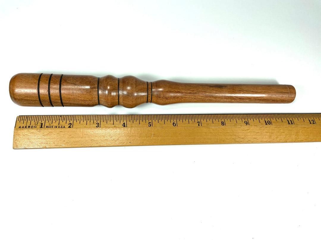 Exotic wood grain nostepinne fiber arts tool