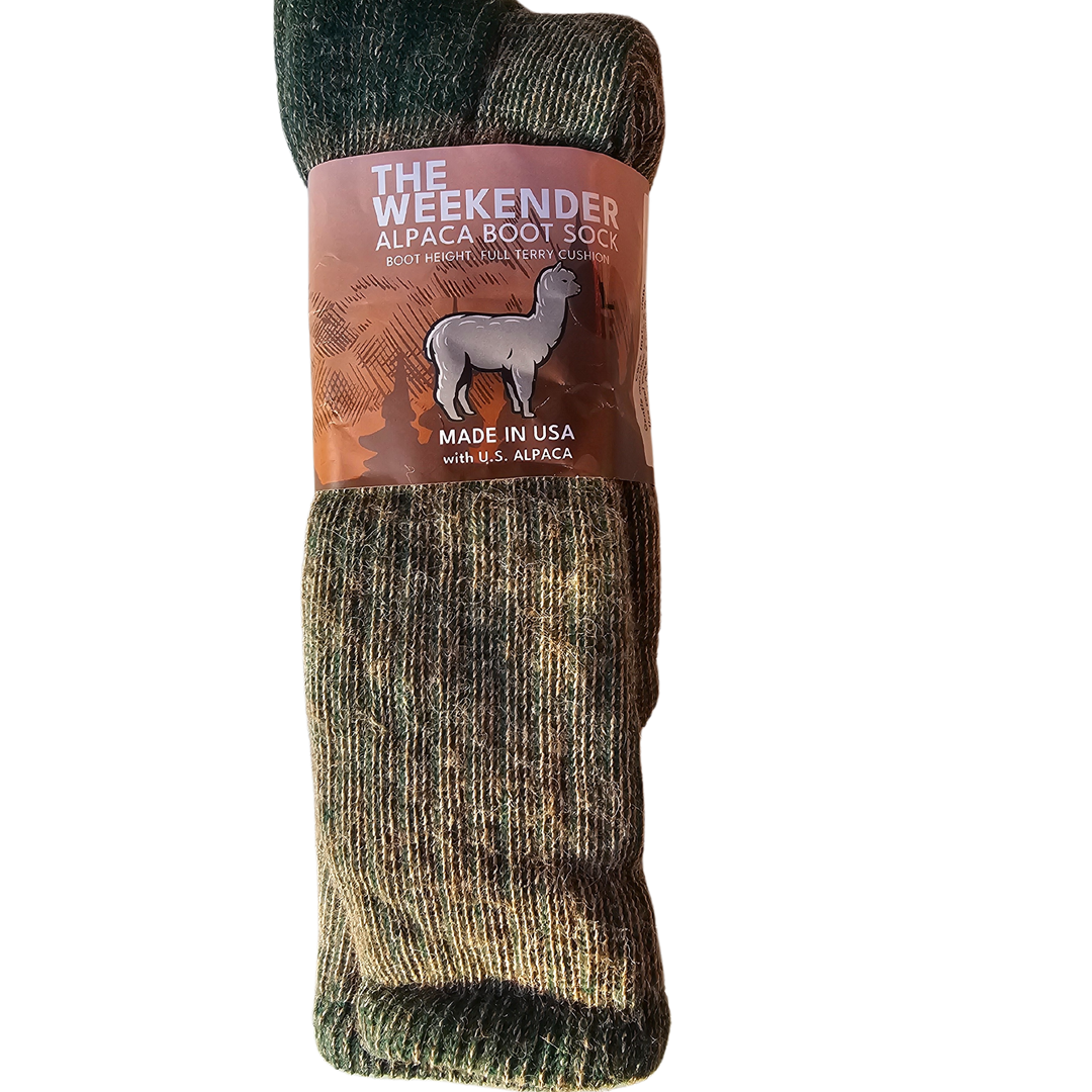 Close-up of The Weekender alpaca socks highlighting their elegant knit pattern and premium alpaca fibers for everyday luxury