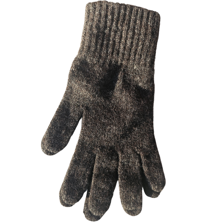 Soft and warm wool-alpaca gloves in a classic knit design, perfect for winter wear and outdoor activities, offering comfort and durability