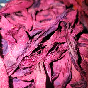 Sangria Multi Recycled Sari Silk Ribbon