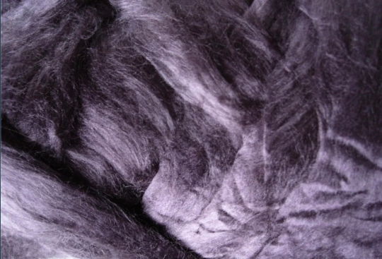 Rich and Earthy PLUM Bamboo Silk Viscose Ultra Soft Spinning Felting