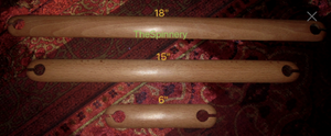 20", 25", 30" Beveled Lacquered Maple Stick Shuttles