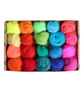 BRIGHTS Ashford Corriedale Wool Roving Soft Gorgeous Colors Cruelty Free Felting Spinning SUPERFAST SHIPPING!
