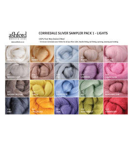 LIGHTS Ashford Corriedale Wool Roving Soft Gorgeous Colors Cruelty Free Felting Spinning SUPERFAST SHIPPING!
