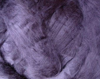 Rich and Earthy PLUM Bamboo Silk Viscose Ultra Soft Spinning Felting