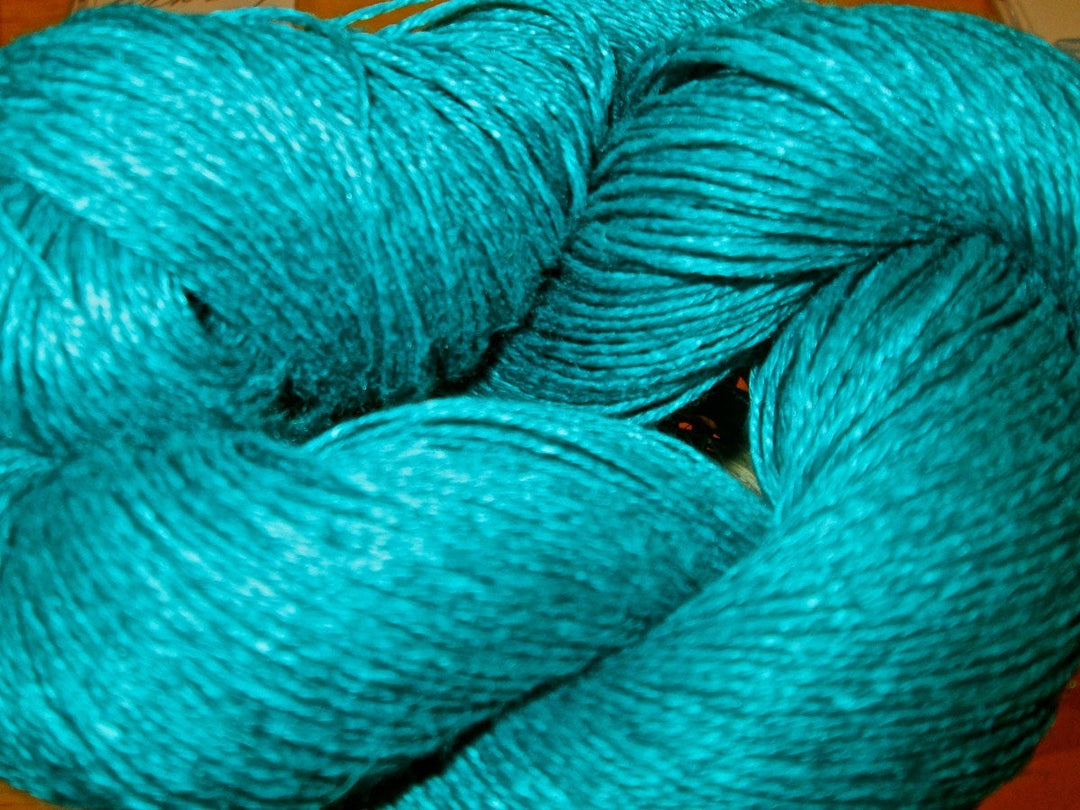 Wet Spun Linen Yarn Soft & Durable "Teal"