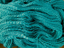 Load image into Gallery viewer, Novelty Yarn Teal 100% Cotton Slub Yarn Thick &#39;n Thin 300 - 350+ Yards SUPERFAST SHIPPING!
