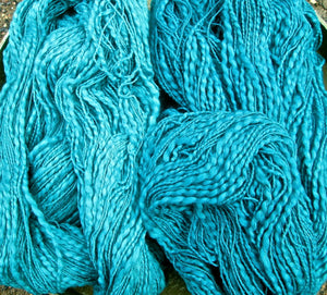 Novelty Yarn Tealquoise 100% Cotton Slub Yarn/Thread Thick 'n Thin 300 - 350+ Yards SUPER FAST SHIPPING!