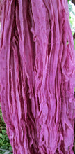 Load image into Gallery viewer, Berry Nubby Recycled Silk Chiffon Ribbon Novelty Yarn 5 Yards for Jewelry Weaving Spinning &amp; Mixed Media
