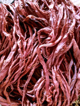 Load image into Gallery viewer, Ramblin&#39; Rose Recycled Sari Silk Ribbon Yarn 5 Yards for Jewelry Weaving Spinning Mixed Media BOHO SUPERFAST SHIPPING!
