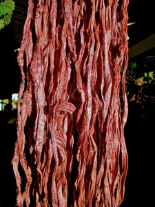 Ramblin' Rose Recycled Sari Silk Ribbon Yarn 5 Yards for Jewelry Weaving Spinning Mixed Media BOHO SUPERFAST SHIPPING!