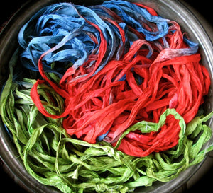 Gorgeous Fanfare Recycled Sari Silk Ribbon 5 - 10 Yards Ribbon BOHO Super FAST SHIPPING!