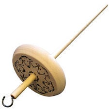 Louet Top or Bottom Whorl Drop Spindle With Sheep! Free Fiber for Spinning & SUPER FAST Shipping!